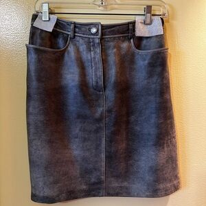 Siena Studio Charcoal Suede Mini Skirt